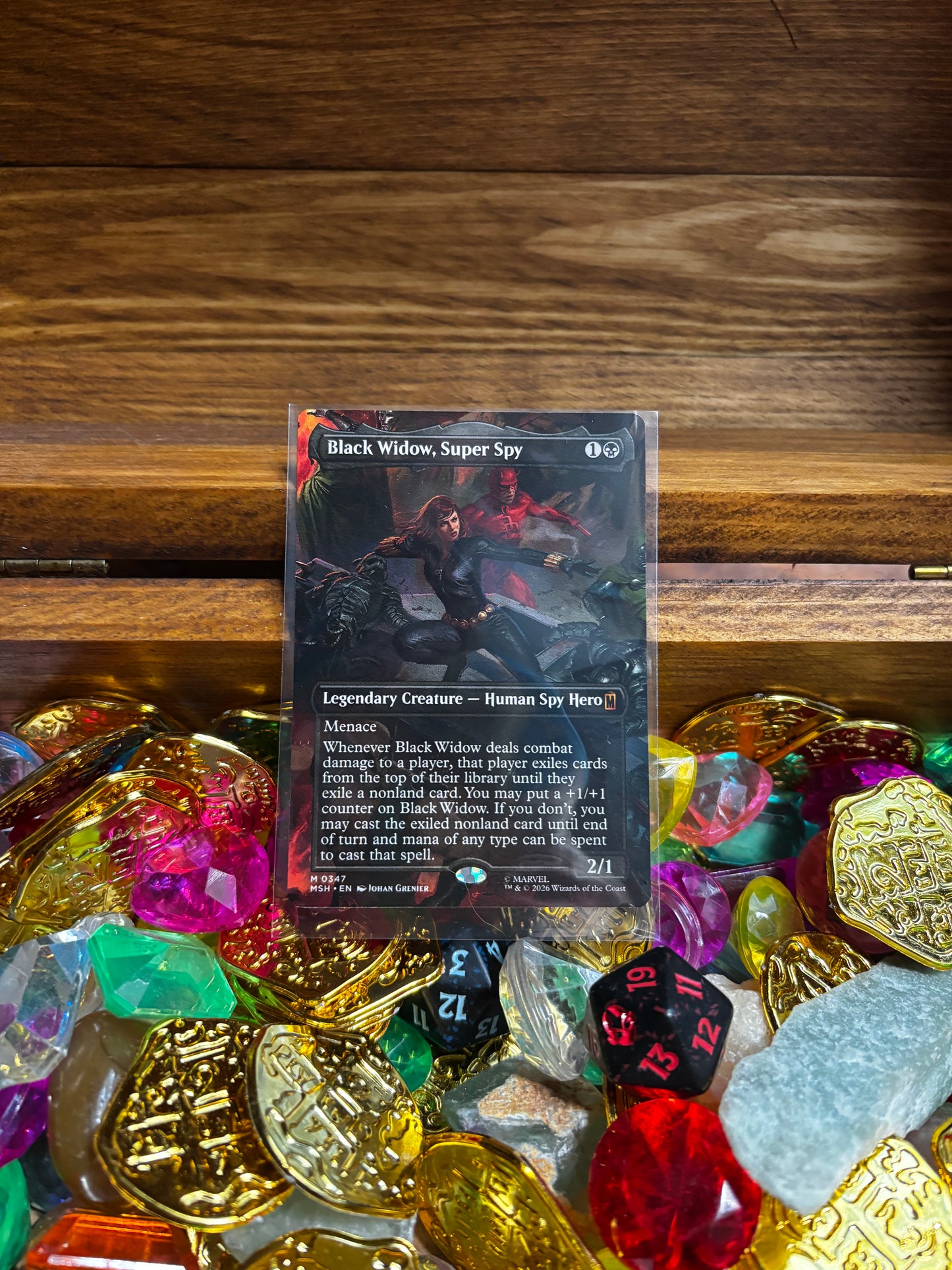 MTG: Black Widow, Super Spy, borderless (0347)