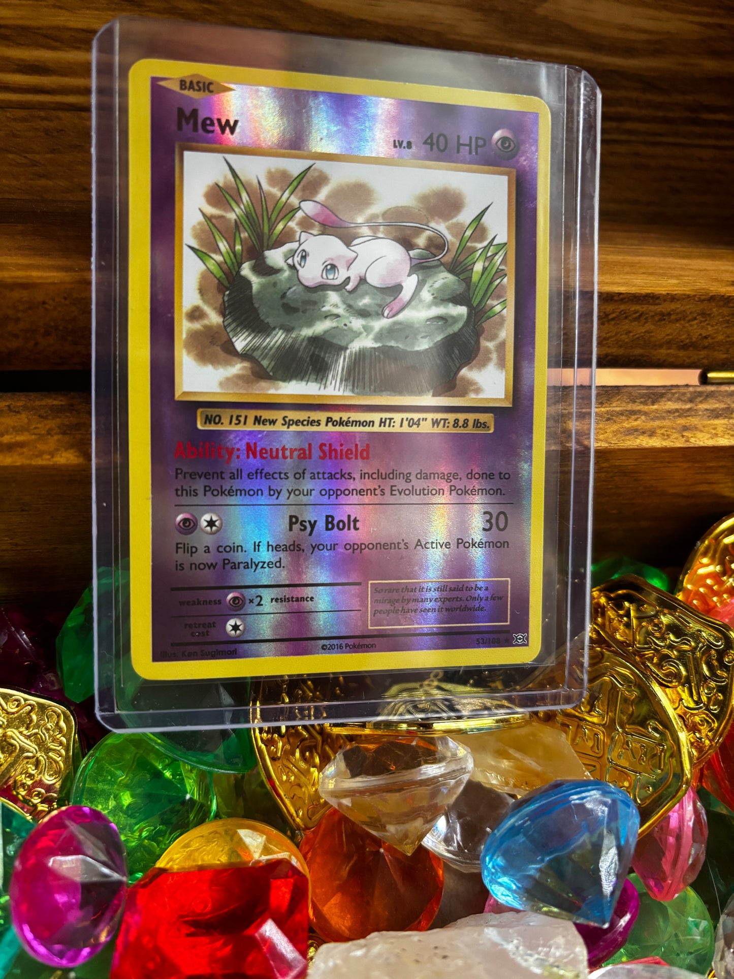 Pokémon TCG: Mew (53/108), reverse holofoil, Evolutions