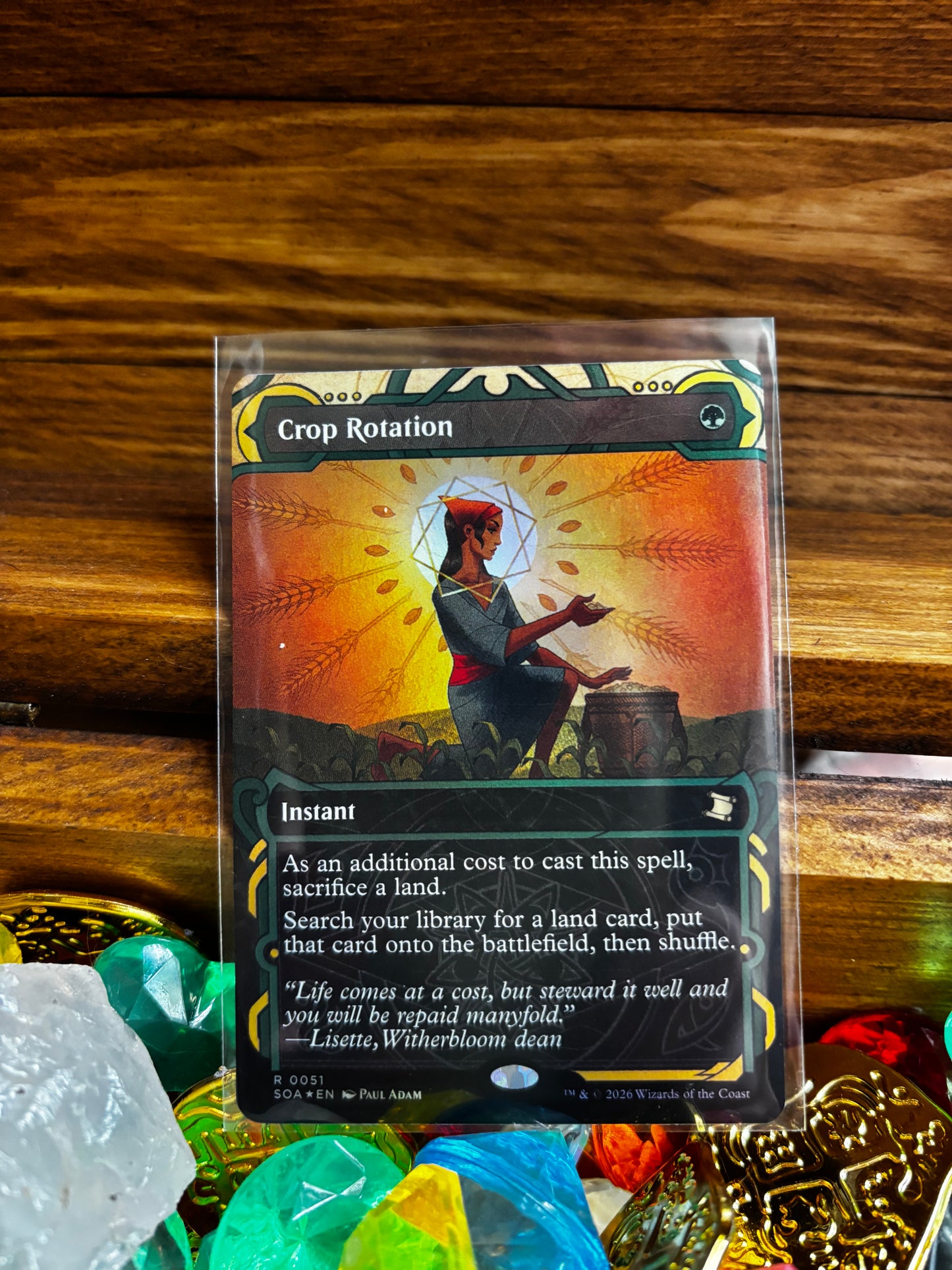 MTG: Crop Rotation, Secrets of Strixhaven. Foil.