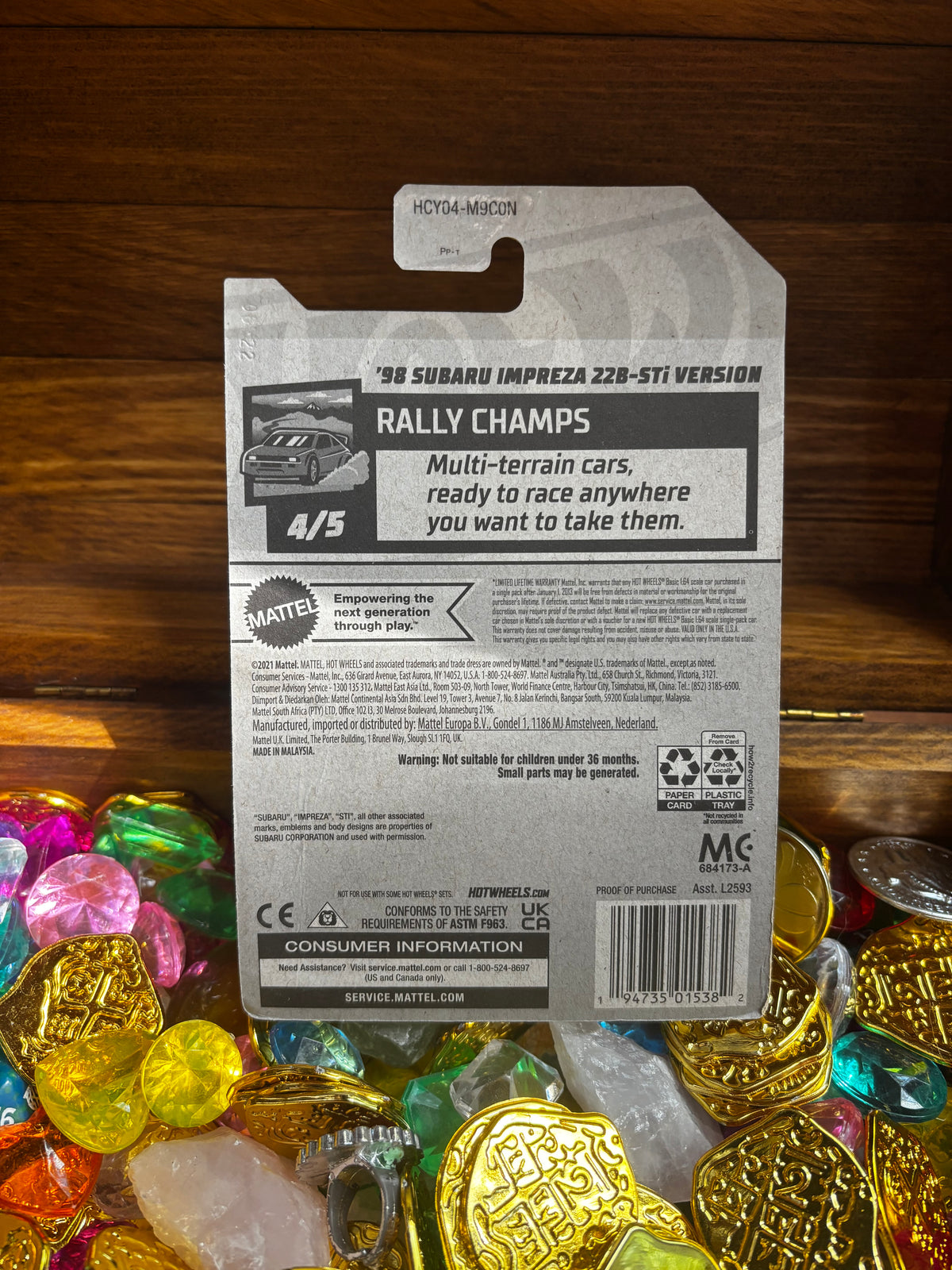 Hot Wheels: Subaru Impreza Treasure Hunt, mainline