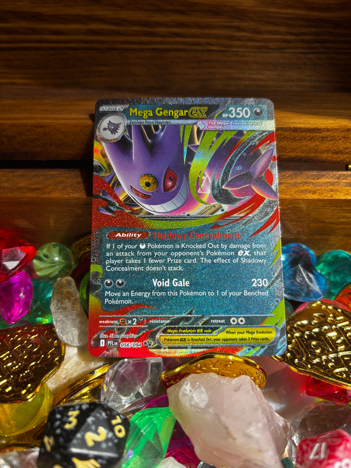 Pokémon TCG: Mega Gengar EX (56/94) Phantasmal Flames